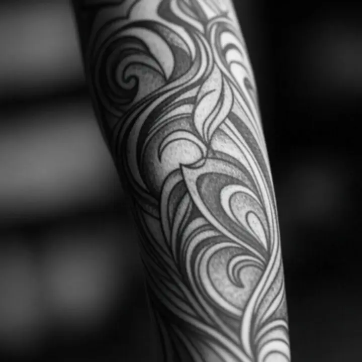 Részletgazdag fekete-fehér tetoválások válogatása blackwork stílusban.