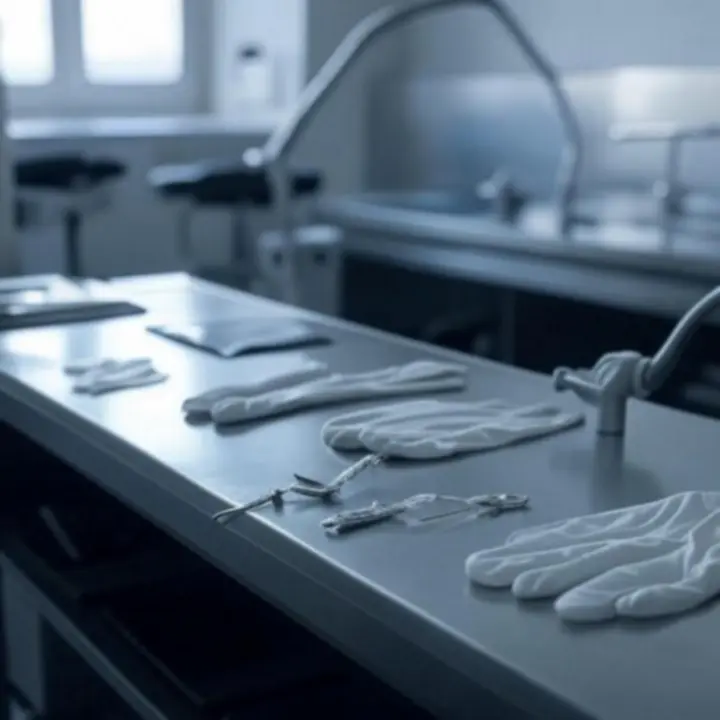 Steril, modern tetováló stúdió higiénikus kezelőtere a Blackiinktattoo-nál.