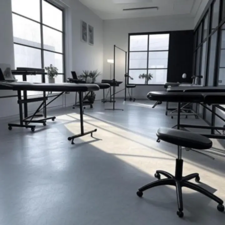 Blackiinktattoo modern és higiénikus stúdió belső tere